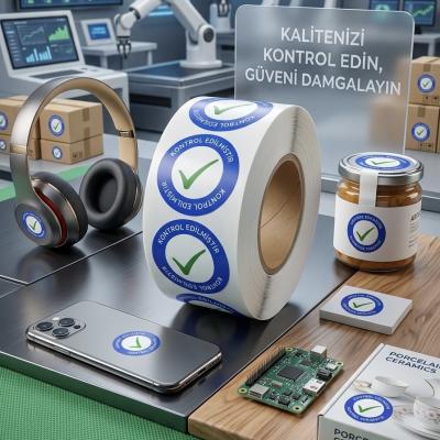 3 cm Yuvarlak PP Opak 2 Renk Boya Baskı